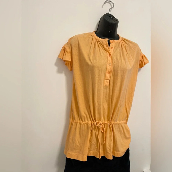Vintage Yves Saint Laurent Orange Shirt Tunic - Picture 2 of 9